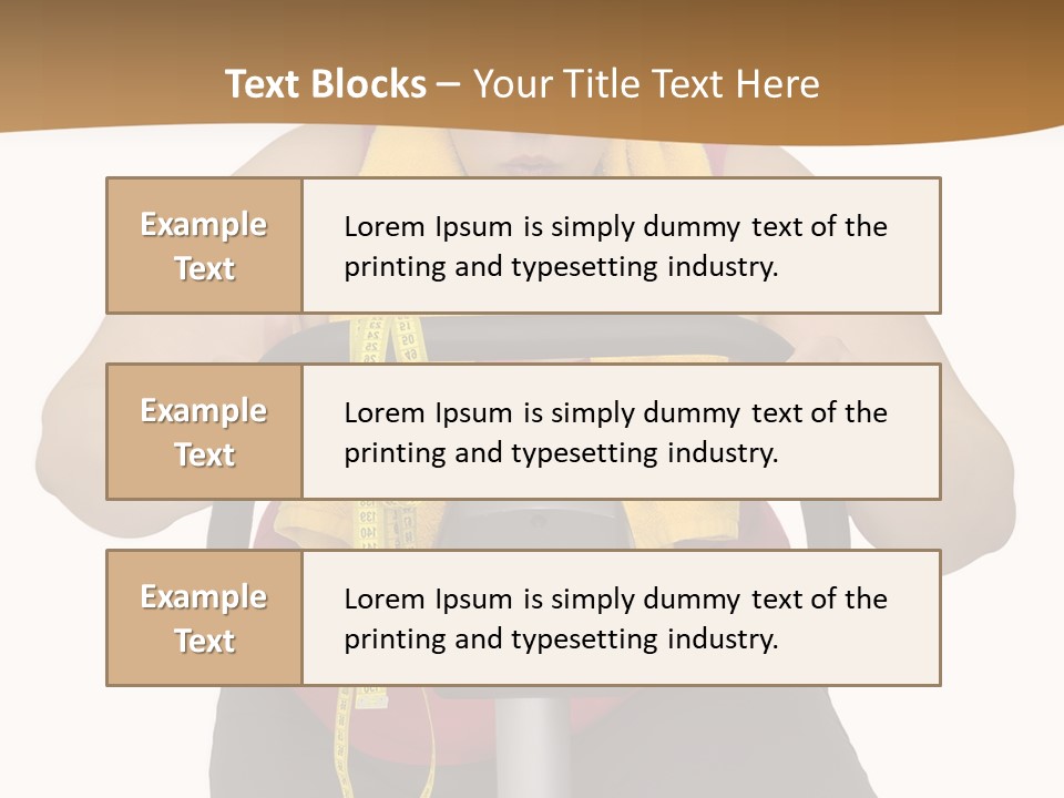 Caucasian Weight Sexy PowerPoint Template