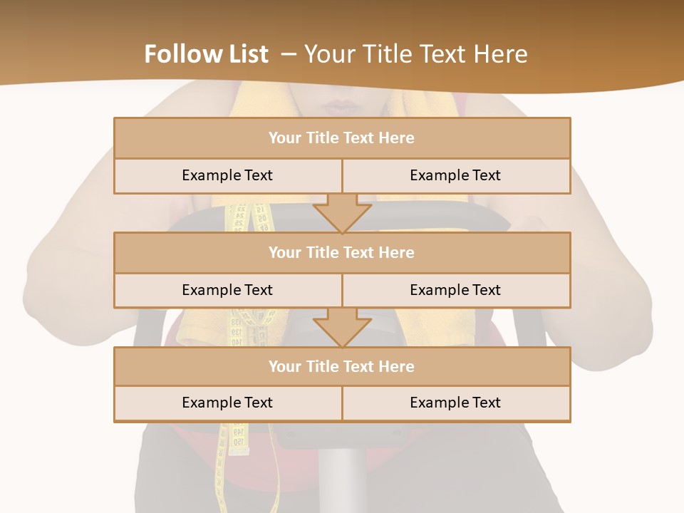 Caucasian Weight Sexy PowerPoint Template