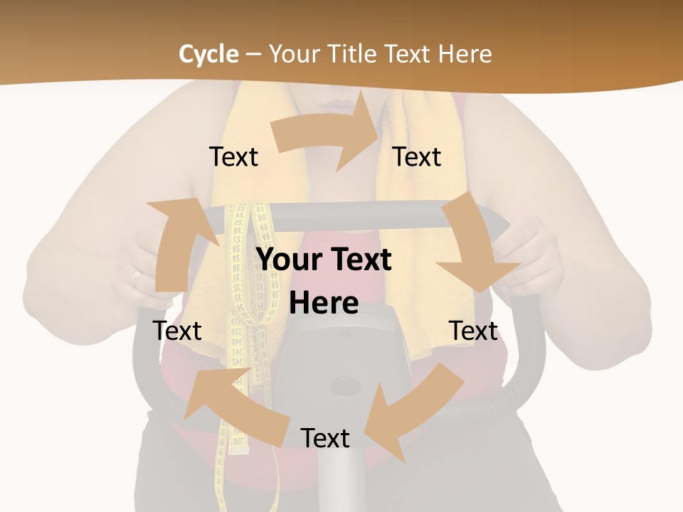 Caucasian Weight Sexy PowerPoint Template