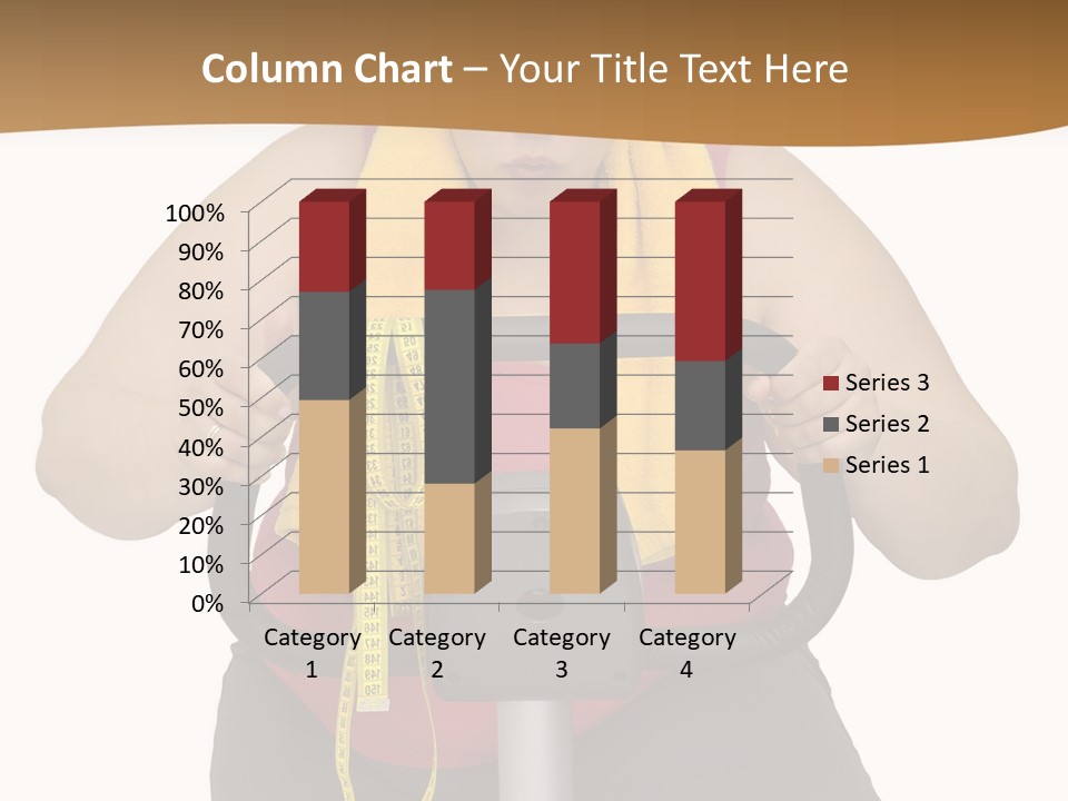Caucasian Weight Sexy PowerPoint Template