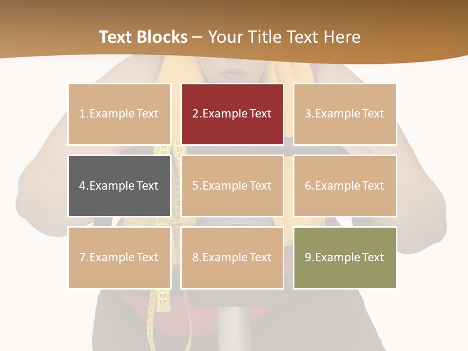 Caucasian Weight Sexy PowerPoint Template