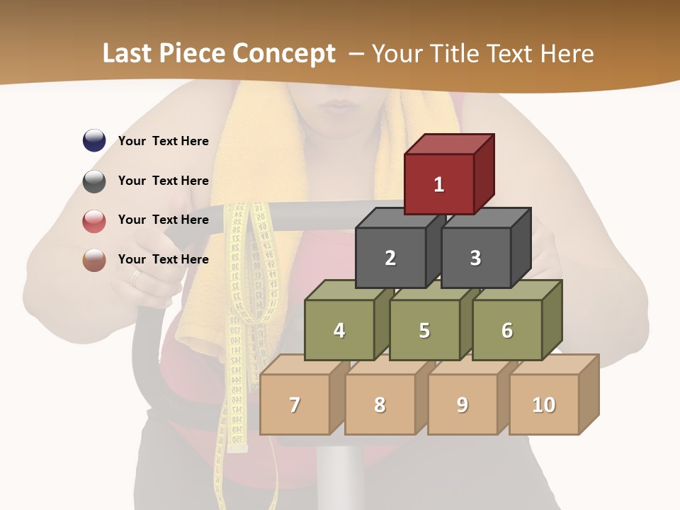 Caucasian Weight Sexy PowerPoint Template