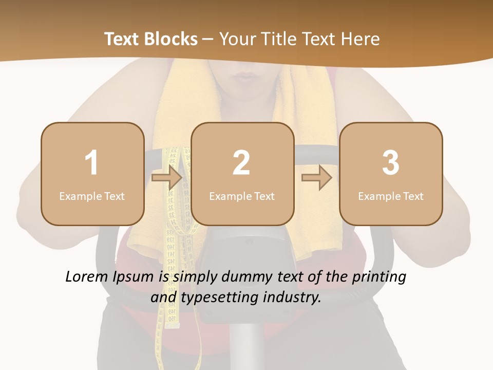 Caucasian Weight Sexy PowerPoint Template