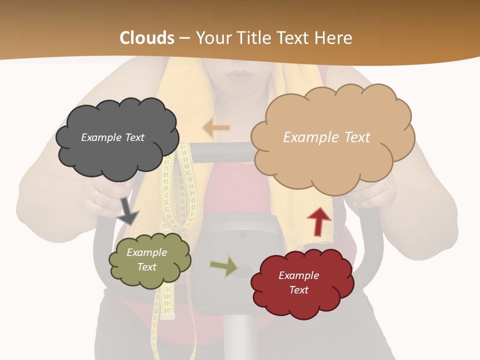 Caucasian Weight Sexy PowerPoint Template
