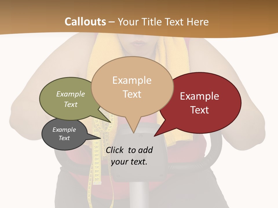Caucasian Weight Sexy PowerPoint Template