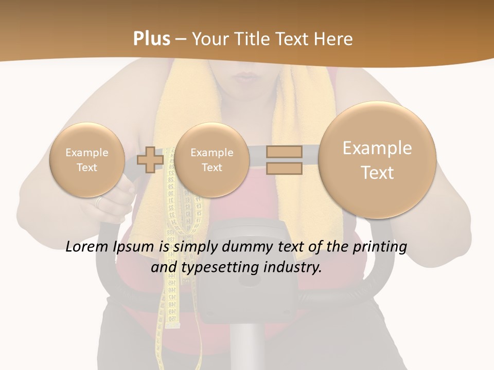 Caucasian Weight Sexy PowerPoint Template