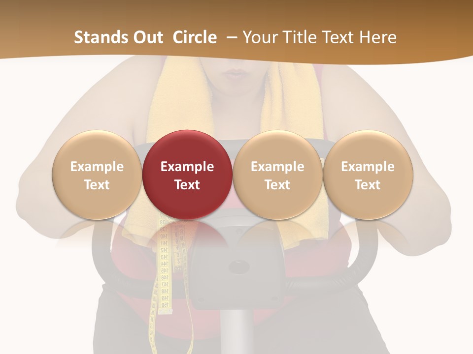 Caucasian Weight Sexy PowerPoint Template