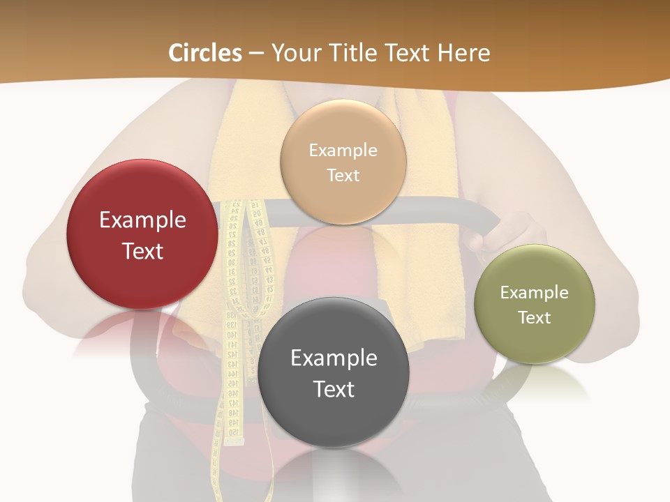 Caucasian Weight Sexy PowerPoint Template