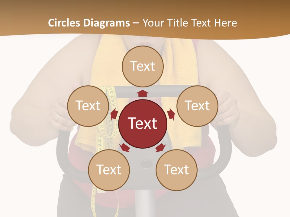 Caucasian Weight Sexy PowerPoint Template