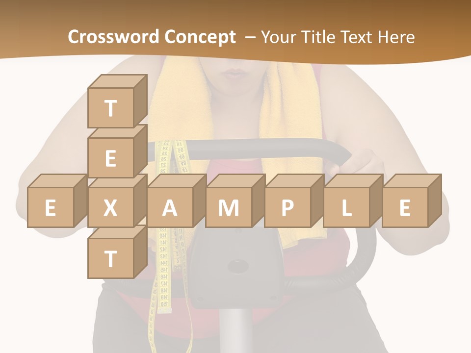Caucasian Weight Sexy PowerPoint Template