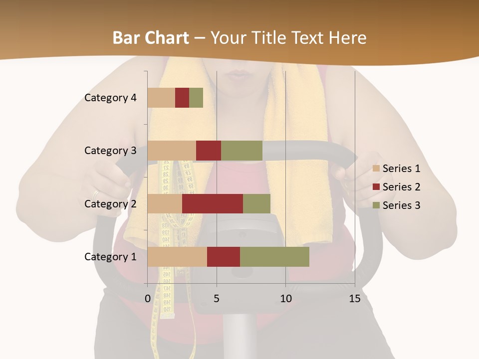 Caucasian Weight Sexy PowerPoint Template