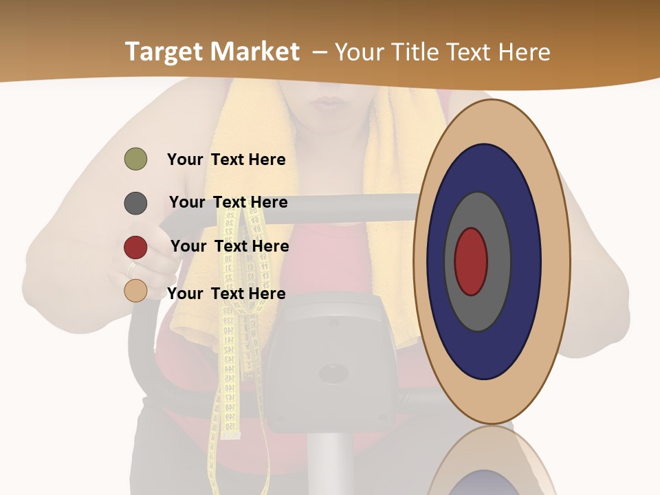 Caucasian Weight Sexy PowerPoint Template