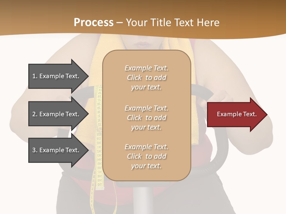 Caucasian Weight Sexy PowerPoint Template