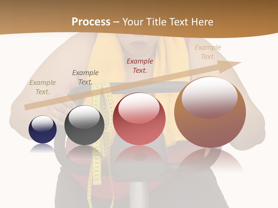 Caucasian Weight Sexy PowerPoint Template