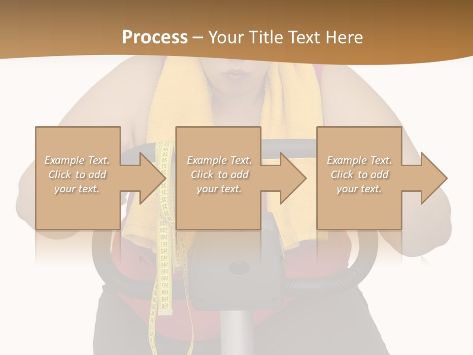 Caucasian Weight Sexy PowerPoint Template