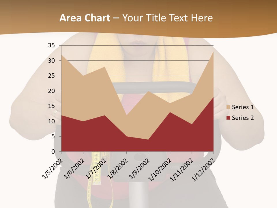 Caucasian Weight Sexy PowerPoint Template