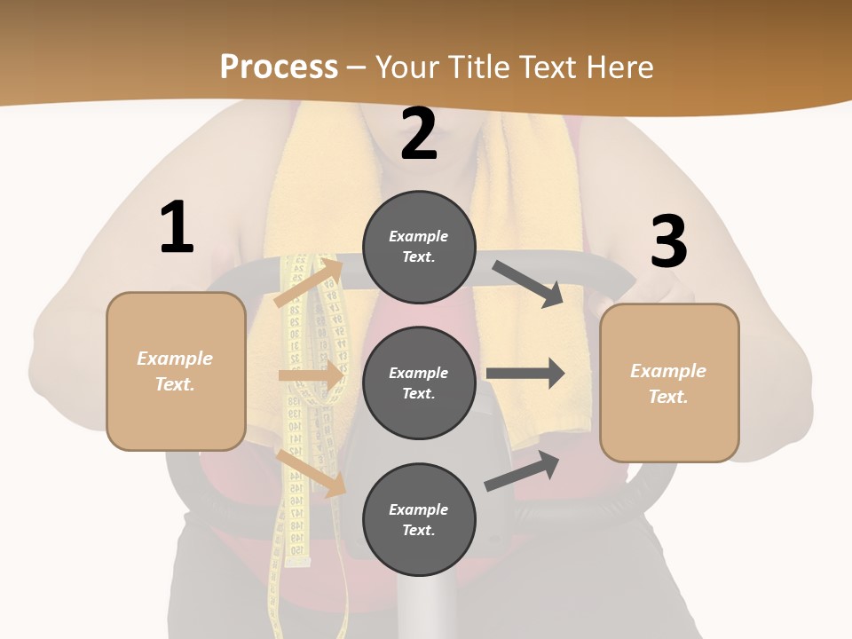 Caucasian Weight Sexy PowerPoint Template