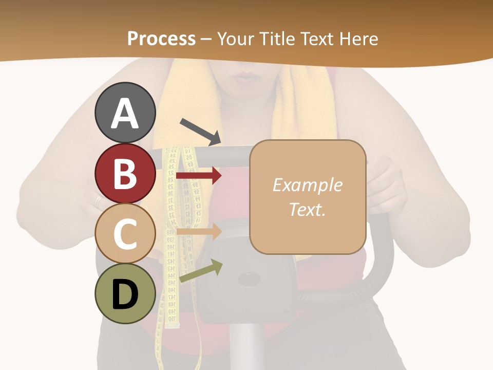 Caucasian Weight Sexy PowerPoint Template