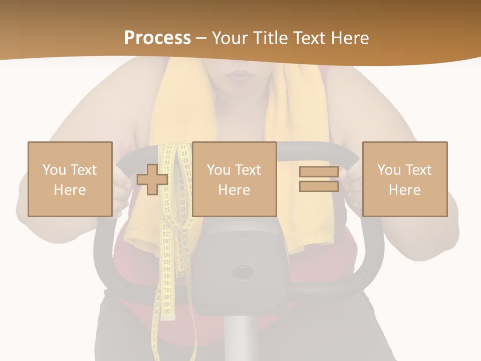 Caucasian Weight Sexy PowerPoint Template