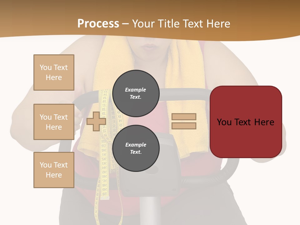 Caucasian Weight Sexy PowerPoint Template