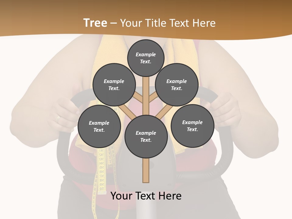 Caucasian Weight Sexy PowerPoint Template