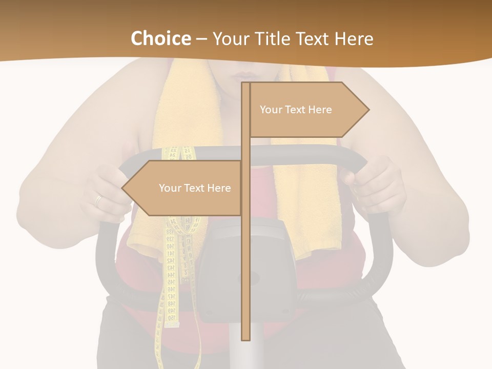 Caucasian Weight Sexy PowerPoint Template