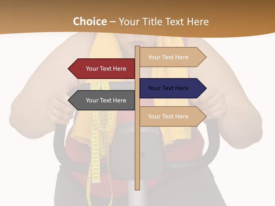 Caucasian Weight Sexy PowerPoint Template