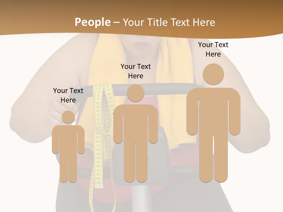 Caucasian Weight Sexy PowerPoint Template