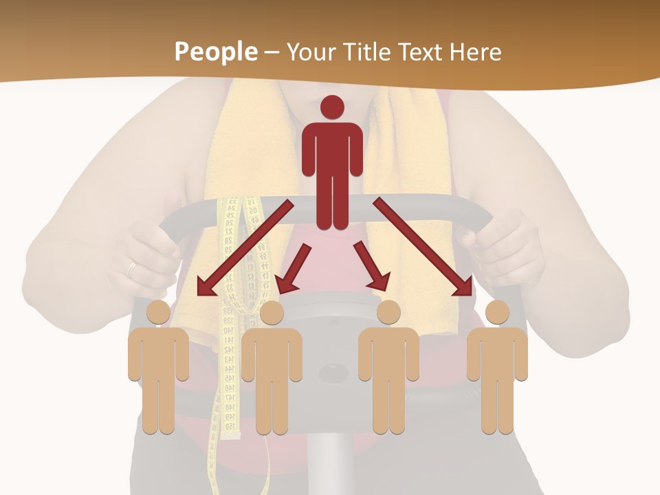 Caucasian Weight Sexy PowerPoint Template