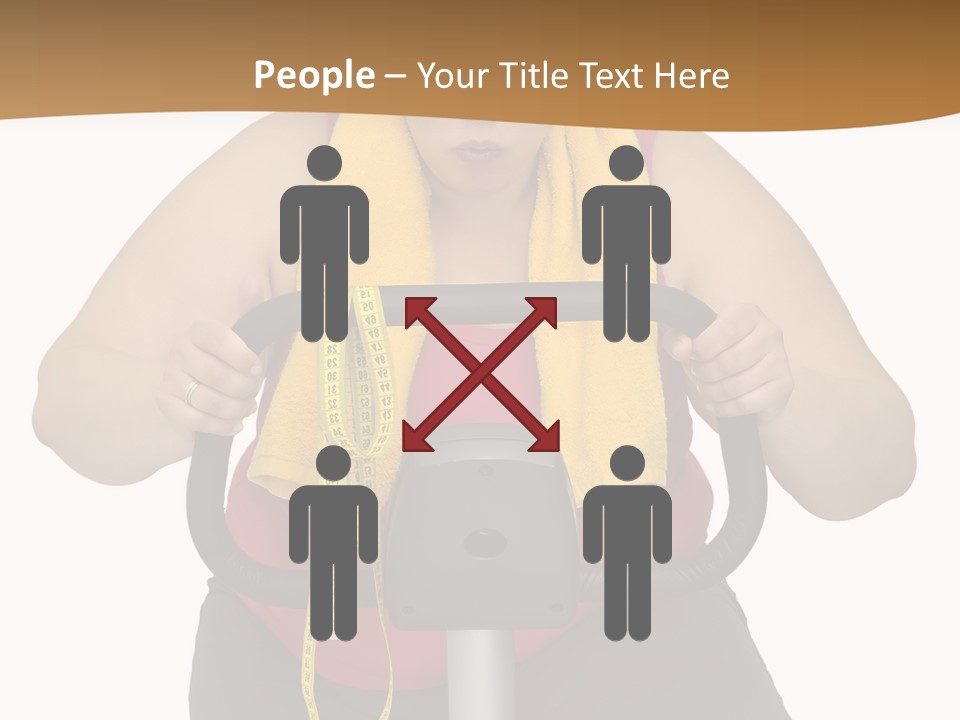 Caucasian Weight Sexy PowerPoint Template