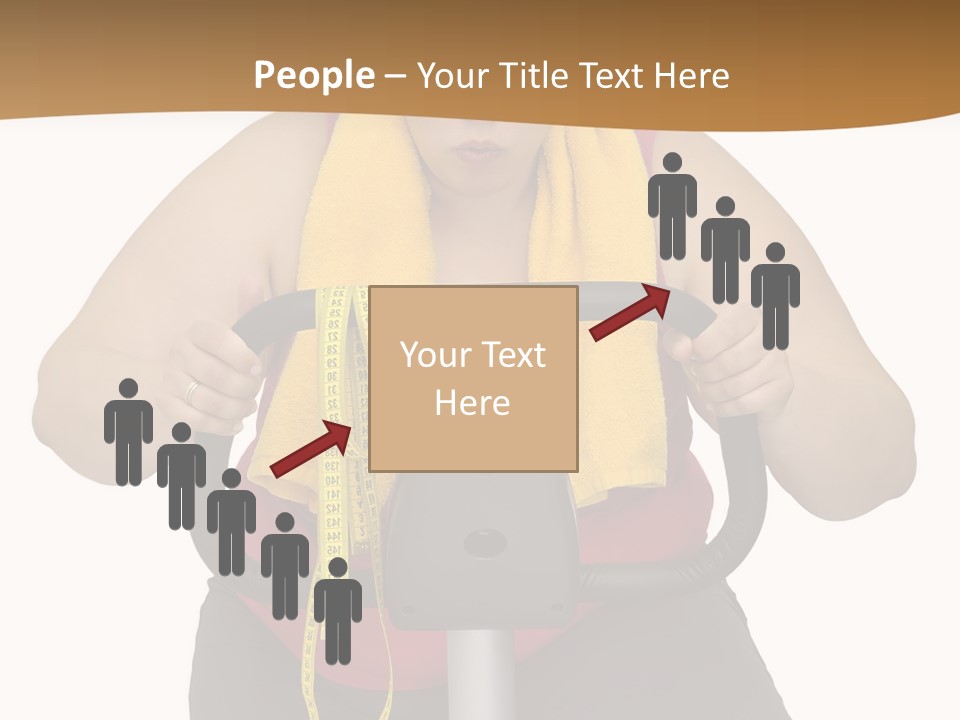 Caucasian Weight Sexy PowerPoint Template