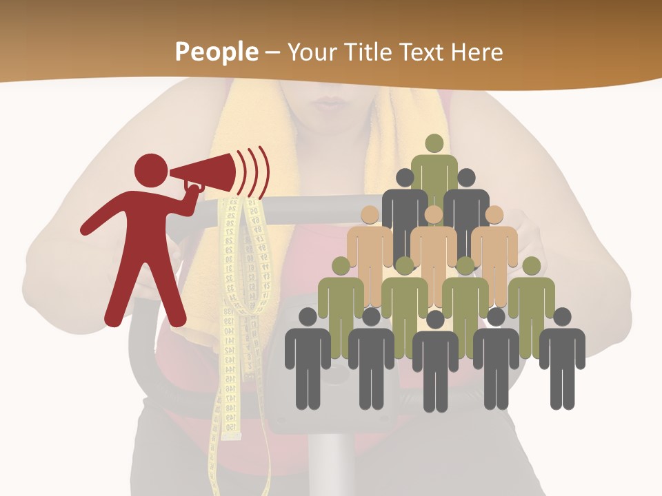 Caucasian Weight Sexy PowerPoint Template