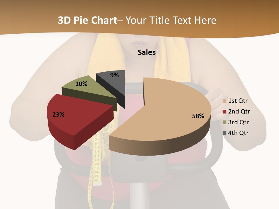 Caucasian Weight Sexy PowerPoint Template