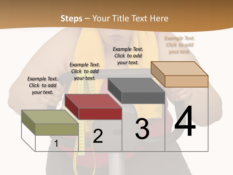 Caucasian Weight Sexy PowerPoint Template