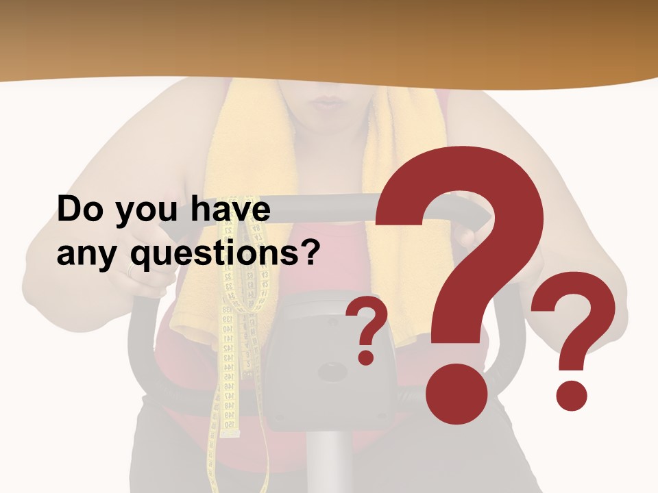 Caucasian Weight Sexy PowerPoint Template