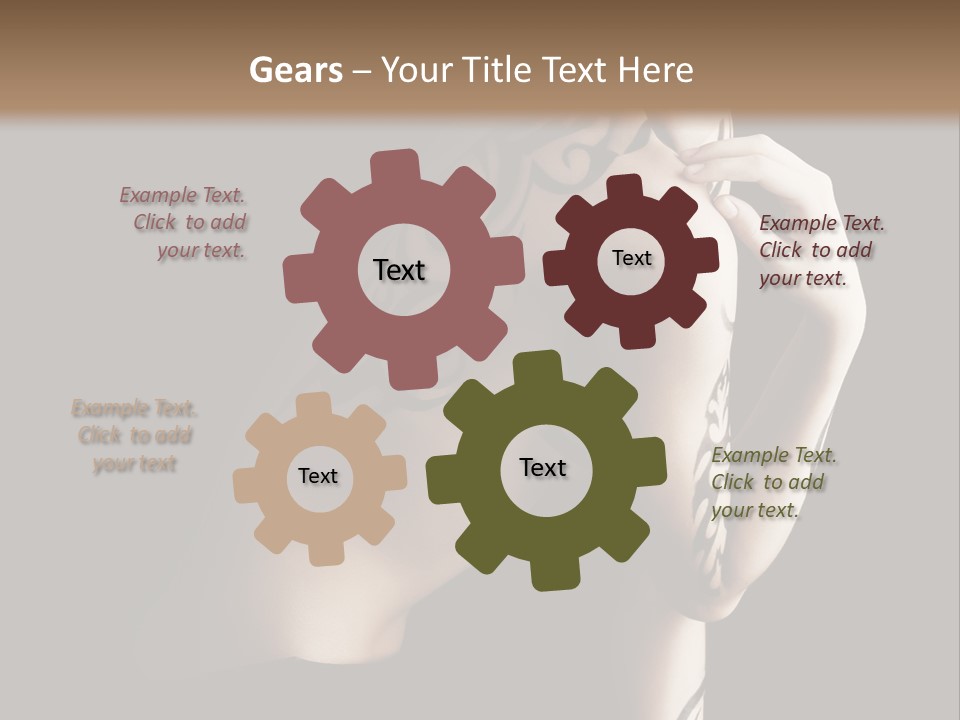 Fashion Paint Rose PowerPoint Template