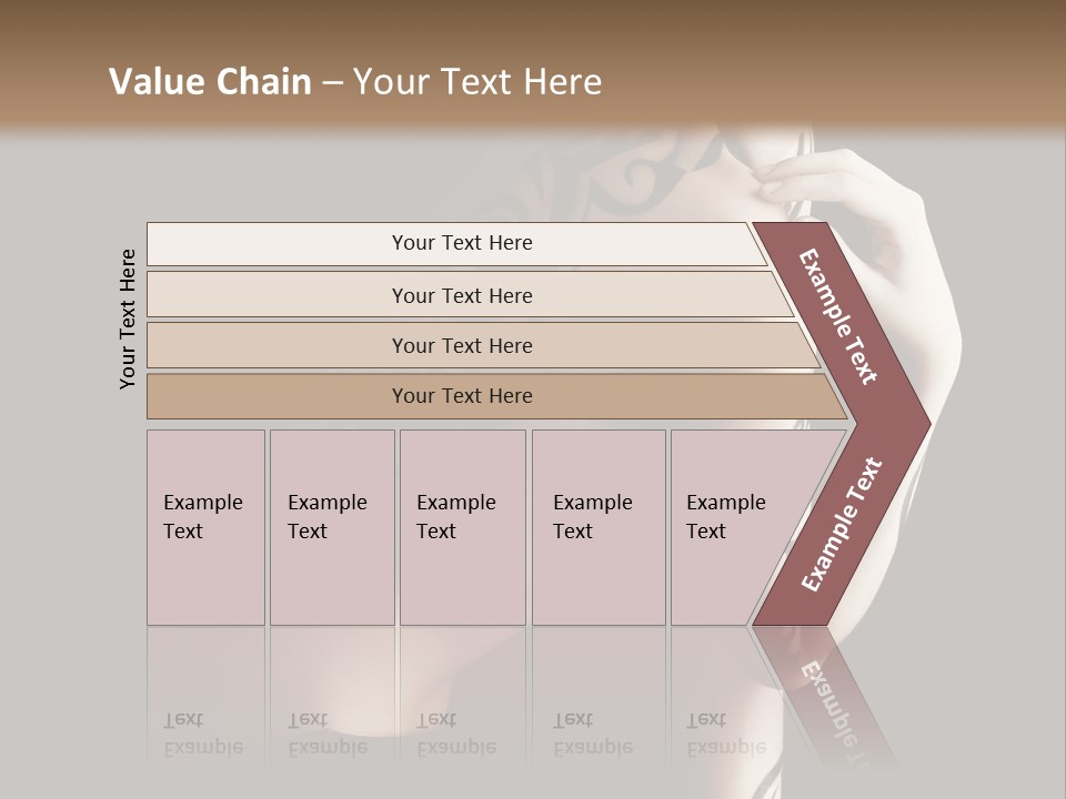 Fashion Paint Rose PowerPoint Template