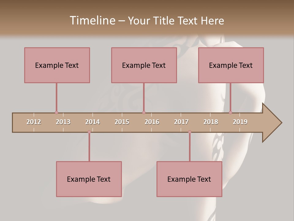 Fashion Paint Rose PowerPoint Template