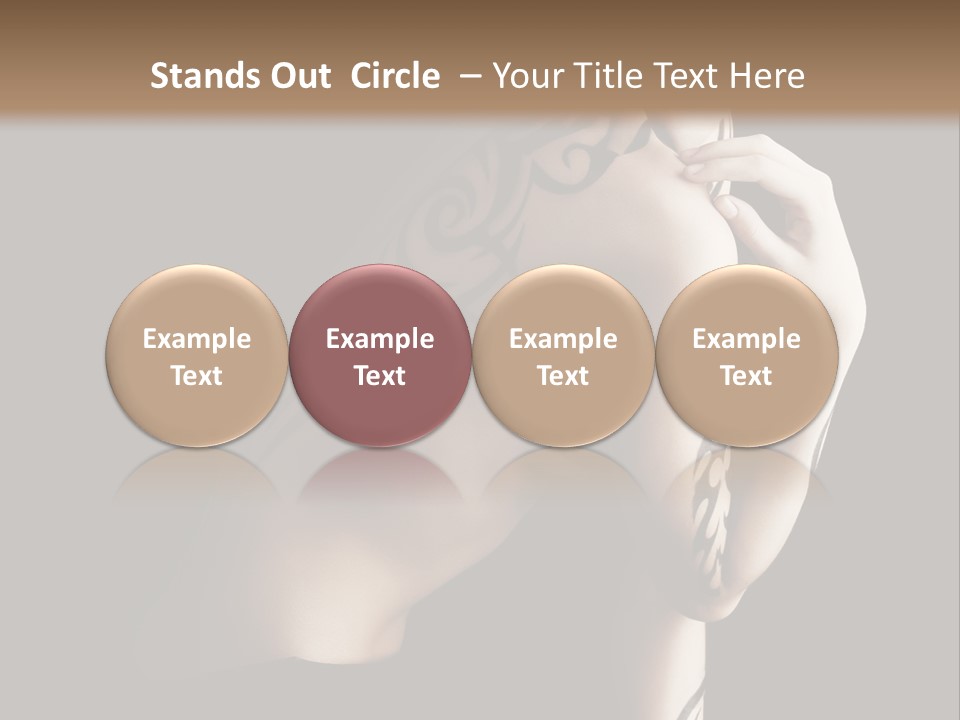 Fashion Paint Rose PowerPoint Template