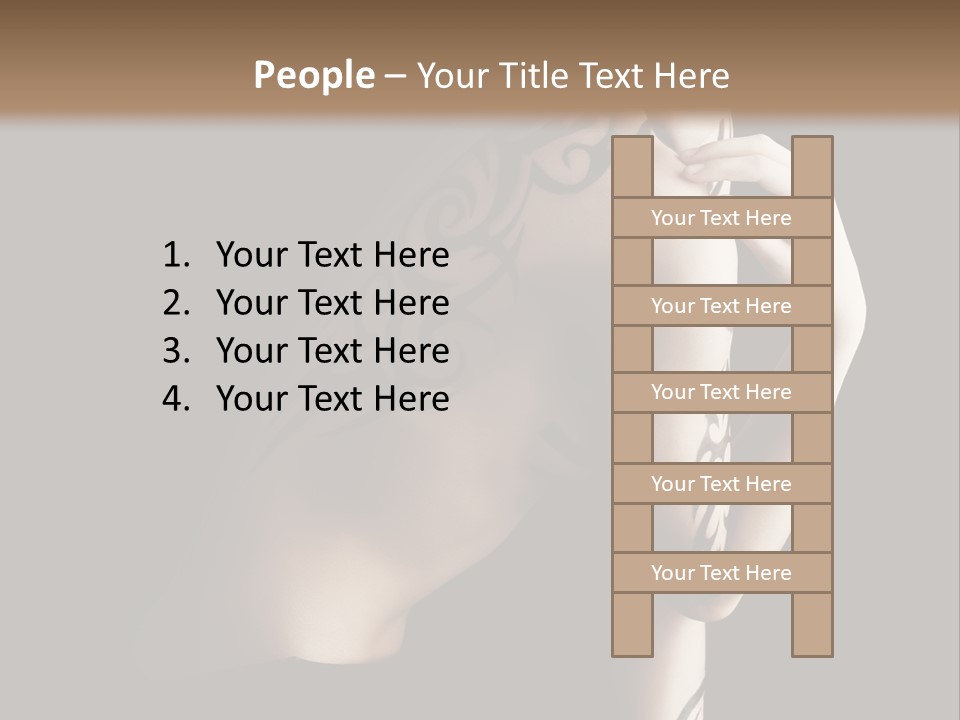 Fashion Paint Rose PowerPoint Template