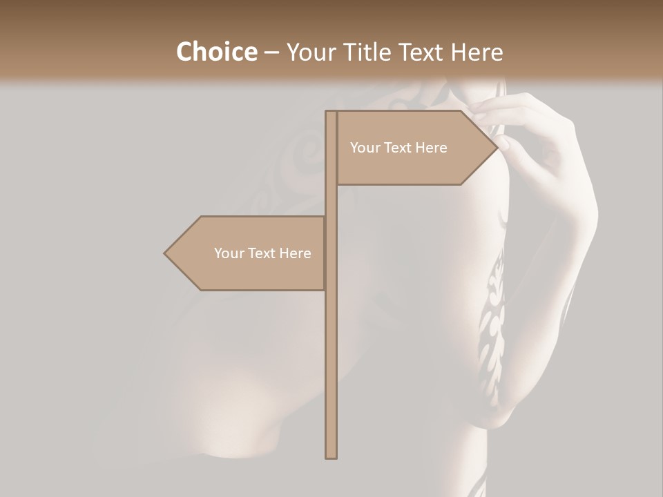 Fashion Paint Rose PowerPoint Template