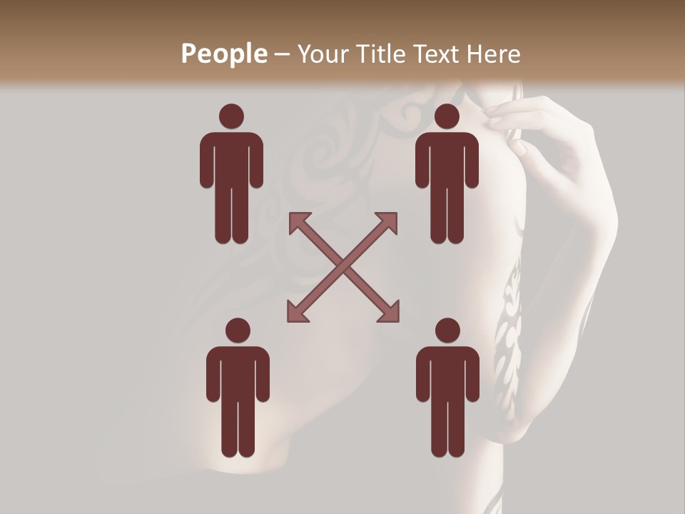 Fashion Paint Rose PowerPoint Template