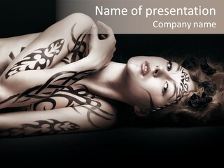 Erotic Style Person PowerPoint Template