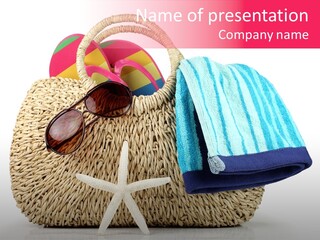 Sea Shore Vacation PowerPoint Template