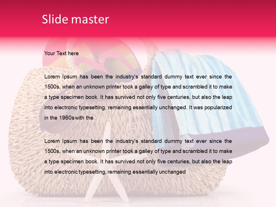 Sea Shore Vacation PowerPoint Template