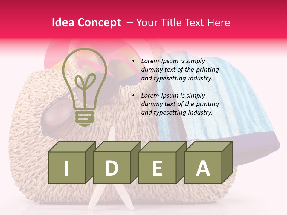 Sea Shore Vacation PowerPoint Template