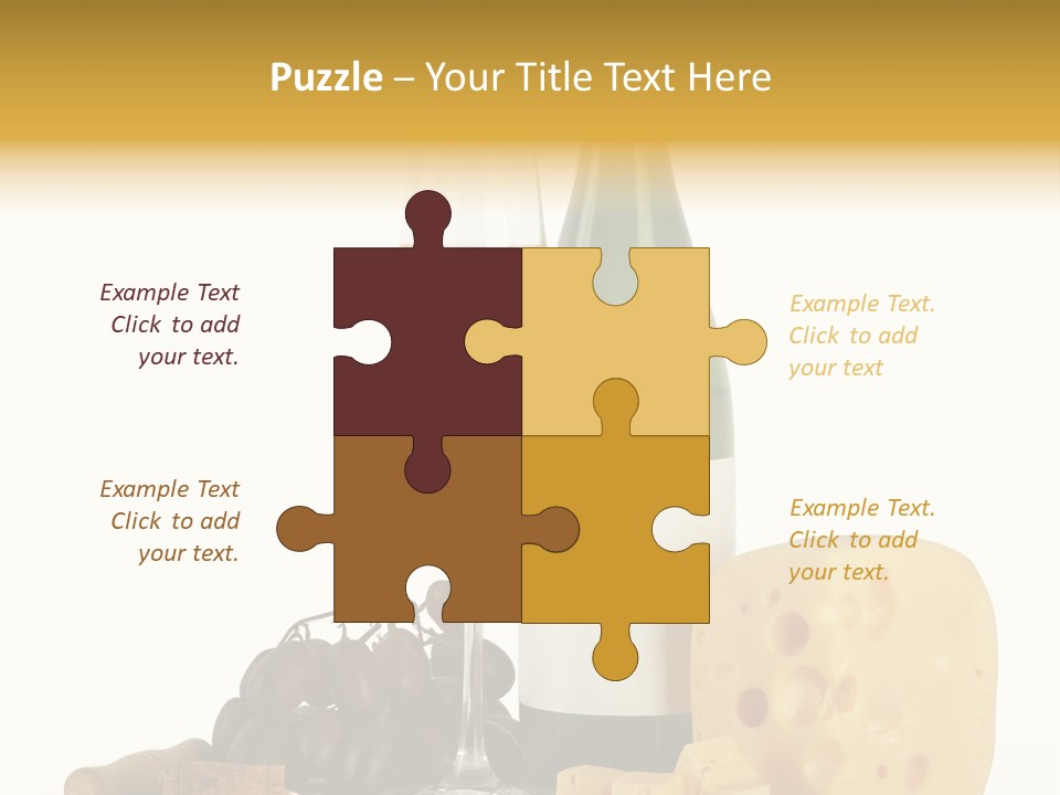 Vineyard Chardonnay Anniversary PowerPoint Template