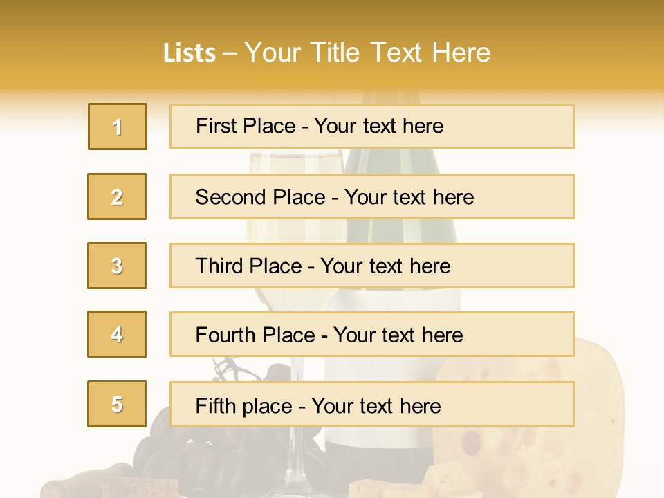 Vineyard Chardonnay Anniversary PowerPoint Template