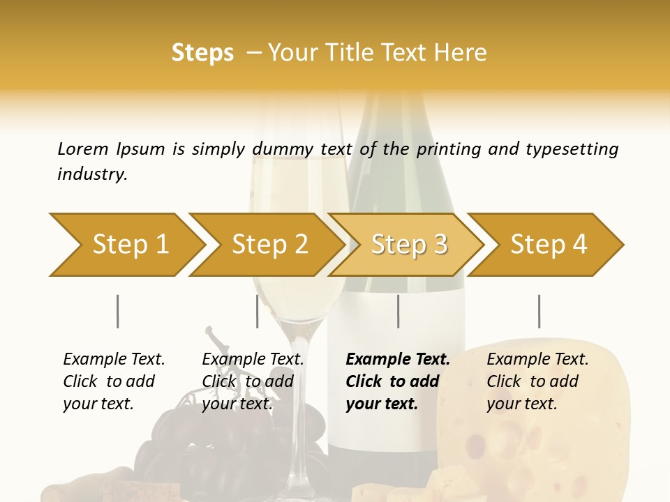Vineyard Chardonnay Anniversary PowerPoint Template