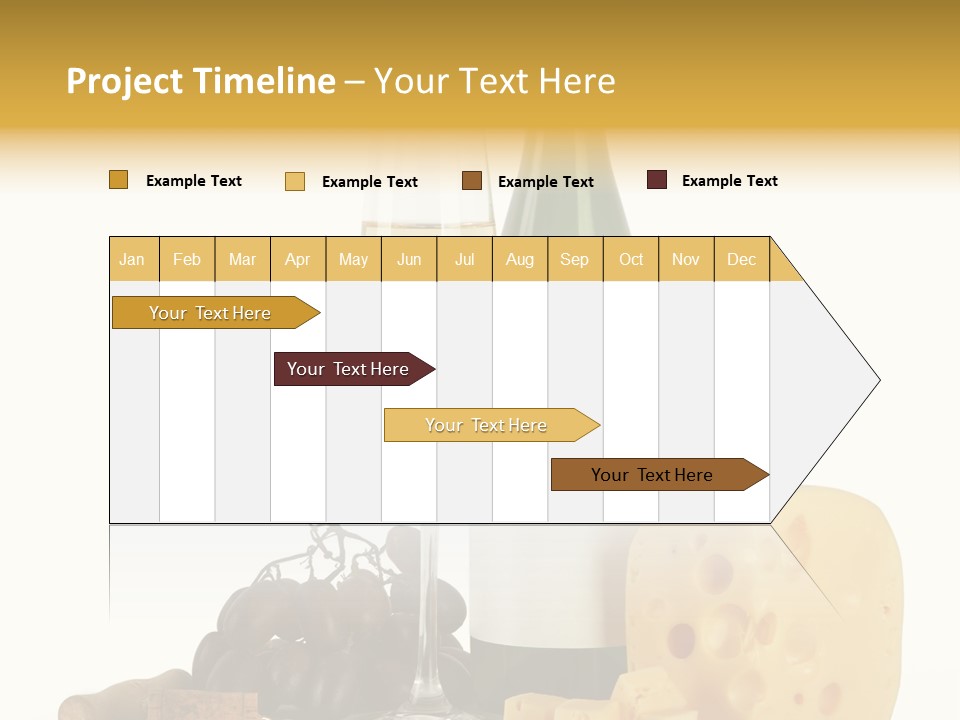 Vineyard Chardonnay Anniversary PowerPoint Template